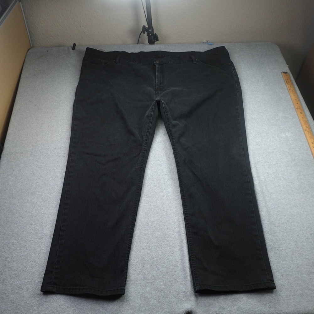 Levi's 541 Jeans Mens 56x30 Black Athletic Taper Stretch Denim